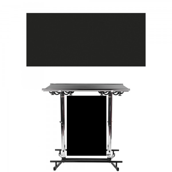 GiganTisch Dekor: Black | Werbebanner: schwarz