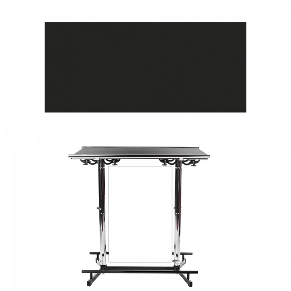 Stehtisch GiganTisch Dekor: Black | Werbebanner: weiß